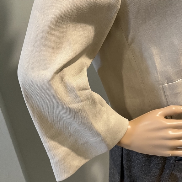 Piazza Sempione Linen Jacket Made in Italy Size 44 - US size 8 - 10 or … - Picture 6 of 16